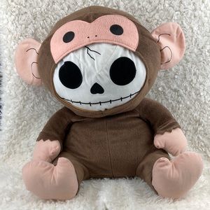 Fiesta Furrybones 17.5” Munky Monkey Skeleton Halloween Plush Stuffed Animal